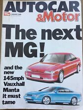 Autocar magazine january for sale  COLCHESTER