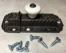 Trava de armário antiga Eastlake ferro fundido porcelana trava de armário antiga #J41 comprar usado Trava de armário antiga Eastlake ferro fundido porcelana trava de armário antiga #J41 comprar usado  Enviando para Brazil