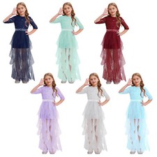Girls Miniskirt Mesh Dress High Waist Skirt Party Lace Tulle Gowns Breathable comprar usado  Enviando para Brazil