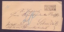 Faltbriefhülle 1875 stempel gebraucht kaufen  Bremen