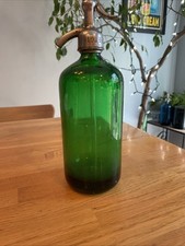 Garrafa seltzer verde vintage, usado comprar usado  Enviando para Brazil