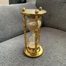 Vintage brass hourglass for sale  BLACKPOOL