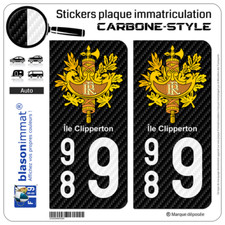 Autocollants plaque immatricul d'occasion  Balaruc-les-Bains