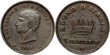 Centesimi 1811 milano usato  Villaricca