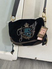 Bolsa de veludo vintage Juicy Couture com etiquetas e berloques originais Love Your Couture comprar usado  Enviando para Brazil