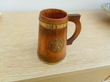Vintage wooden tankard for sale  DERBY