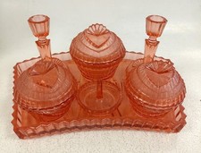 Vintage pink glass for sale  RUGBY