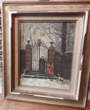 Tableau ancien huile d'occasion  Caudry
