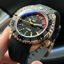 Seikmod diver rainbow for sale  TORQUAY