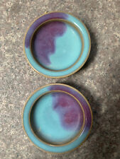 2 peças excelentes pratos pequenos de porcelana esmalte chinês Yuan Jun!!!! comprar usado  Enviando para Brazil