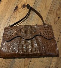 Crocodile handbag vintage for sale  HORSHAM