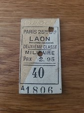 Ticket train ancien d'occasion  Châteauroux