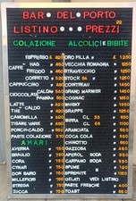 Listino prezzi bar usato  Poggio a Caiano