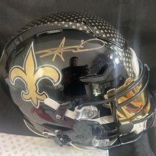 ATTN: FÃS DE SAINTS! Capacete flexível de velocidade personalizado autografado assinado por Alvin Kamara certificado de autenticidade comprar usado ATTN: FÃS DE SAINTS! Capacete flexível de velocidade personalizado autografado assinado por Alvin Kamara certificado de autenticidade comprar usado  Enviando para Brazil