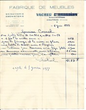 Coutras invoices 1953.cow d'occasion  Expédié en Belgium