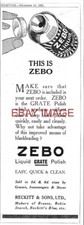 1921 advert zebo for sale 1921 advert zebo for sale  SIDCUP