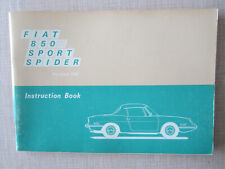 FIAT 850 SPORT SPIDER 140 instruction book comprar usado  Enviando para Brazil