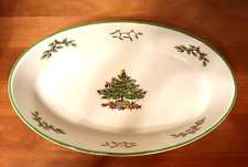 Assadeira oval Spode, árvore de Natal, 10,5" na caixa, forno para mesa feriado comprar usado  Enviando para Brazil