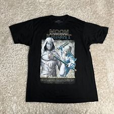 Camiseta masculina Marvel Moon Knight L preta gráfica quadrinhos algodão manga curta comprar usado  Enviando para Brazil