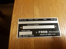1968 chassis plate for sale  REDCAR
