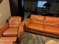 Orange leather recliner for sale  Glenview