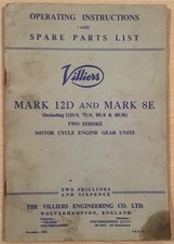 Villiers mk12d mk8e for sale  LEICESTER