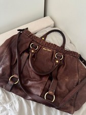 Vintage leather miu for sale  MANCHESTER