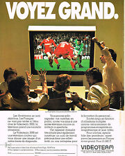 Publicité 1970 videoteam d'occasion  Le Luc