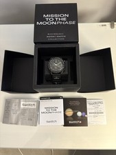 Omegaxswatch black snoopy for sale  WOODFORD GREEN