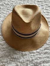 Chapéu fedora Borsalino palha empregada doméstica masculina na Itália chapéu Panamá borda fita comprar usado  Enviando para Brazil