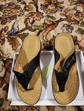 Black low wedge for sale  WHITCHURCH