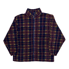 Vintage check fleece for sale  RUGBY