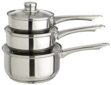 Pcs saucepan set for sale  BRADFORD