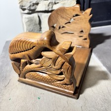 Prateleira de biblioteca vintage esculpida à mão pássaro costa madeira termina livro casa praia náutica comprar usado Prateleira de biblioteca vintage esculpida à mão pássaro costa madeira termina livro casa praia náutica comprar usado  Enviando para Brazil