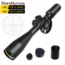 Escopo tático WestHunter HD 4-16x44/6-24X50 FFP caça primeira mira de avião focal comprar usado  Enviando para Brazil