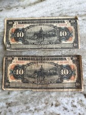 México 1913 El Banco del Estado de Chihuahua, 10 pesos comprar usado  Enviando para Brazil