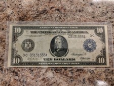 FR. 915c 1914 $10 DEZ DÓLARES FRN NOTA RESERVA FEDERAL FILADÉLFIA, PA MUITO BOM ESTADO comprar usado  Enviando para Brazil