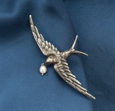 Broche ancien hirondelle d'occasion  Marcq-en-Barœul