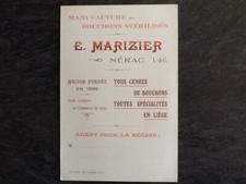 Carte visite marizier d'occasion  Vasles