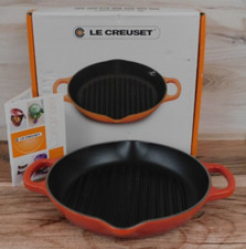 Usado, Le Creuset Signature ferro fundido 9,75 polegadas grelha profunda redonda, cerise - Novo comprar usado  Enviando para Brazil