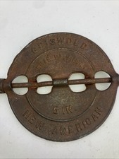 Vintage Griswold 6 polegadas. FERRO FUNDIDO Novo AMORTECEDOR DE CACHIMBO DE FOGÃO DE MADEIRA AMERICANO com Eixo comprar usado  Enviando para Brazil