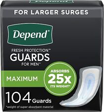Depend incontinence guards for sale  Pittsburgh