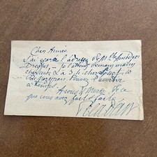 Carte télégramme autographe d'occasion  Paris XIV
