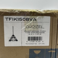 Quoizel TFIK1508VA Inglenook Iluminação Pingente Estilo Tiffany 100W, Bronze Valente comprar usado  Enviando para Brazil
