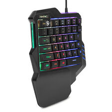ENHANCE Teclado de una mano Teclado para juegos con LED de 7 colores y teclas programables segunda mano  Embacar hacia Mexico