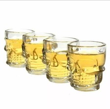 Caneca de vinho cabeça de caveira copo de vinho copo de cerveja cristal uísque copo de vodca 4 peças comprar usado  Enviando para Brazil