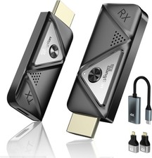 Wireless HDMI Transmitter & Receiver Kit – 1080P, Dual-Band Plug-&-Play comprar usado Wireless HDMI Transmitter & Receiver Kit – 1080P, Dual-Band Plug-&-Play comprar usado  Enviando para Brazil