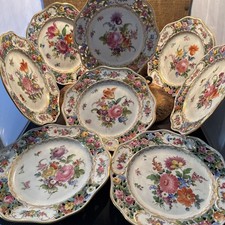 hand salad plates painted for sale  San Jose