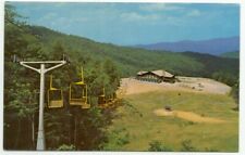 Cartão postal Gatlinburg TN área estância de esqui cadeira elevador base lodge Tennessee, usado comprar usado  Enviando para Brazil