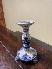 Delft blue candlestick for sale  North East